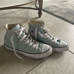 Light Blue high top converse